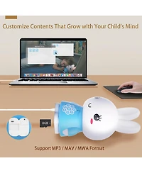 Alilo Honey Bunny Kids Audio Player – Musical Story Toy with Nightlight & Soothing Sounds