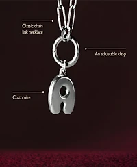 Oak & Luna Bubble Up Initial Necklace - Sterling Silver