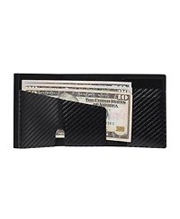 Conceal Plus Men's Card Block Slim Rfid Blocking Credit Card Wallet Pu Carbon