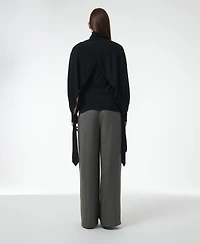 Leem Women's Layered Butterfly Sleeve Knitted Sweater