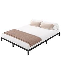 6 Inch Queen Low Profile Metal Bed Frame-Reliable Mattress Foundation-No Box Spring Required