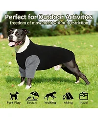 Aronkl 2 Pack Breathable Cotton Spandex Dog T-shirts for Year-Round Comfort