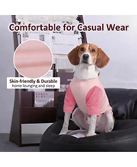 Aronkl 2 Pack Breathable Cotton Spandex Dog T-shirts for Year-Round Comfort