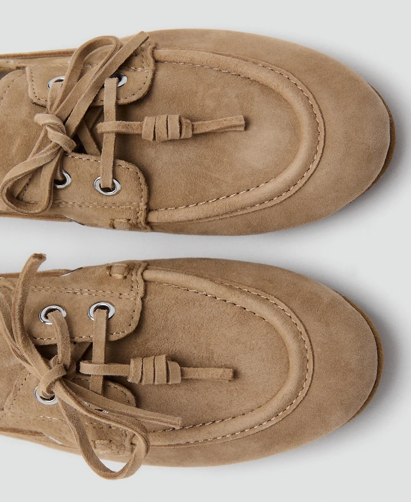 Mango Women's Laces Deck Shoes