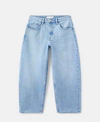 Mango Women's High-Waisted Barrel Jeans