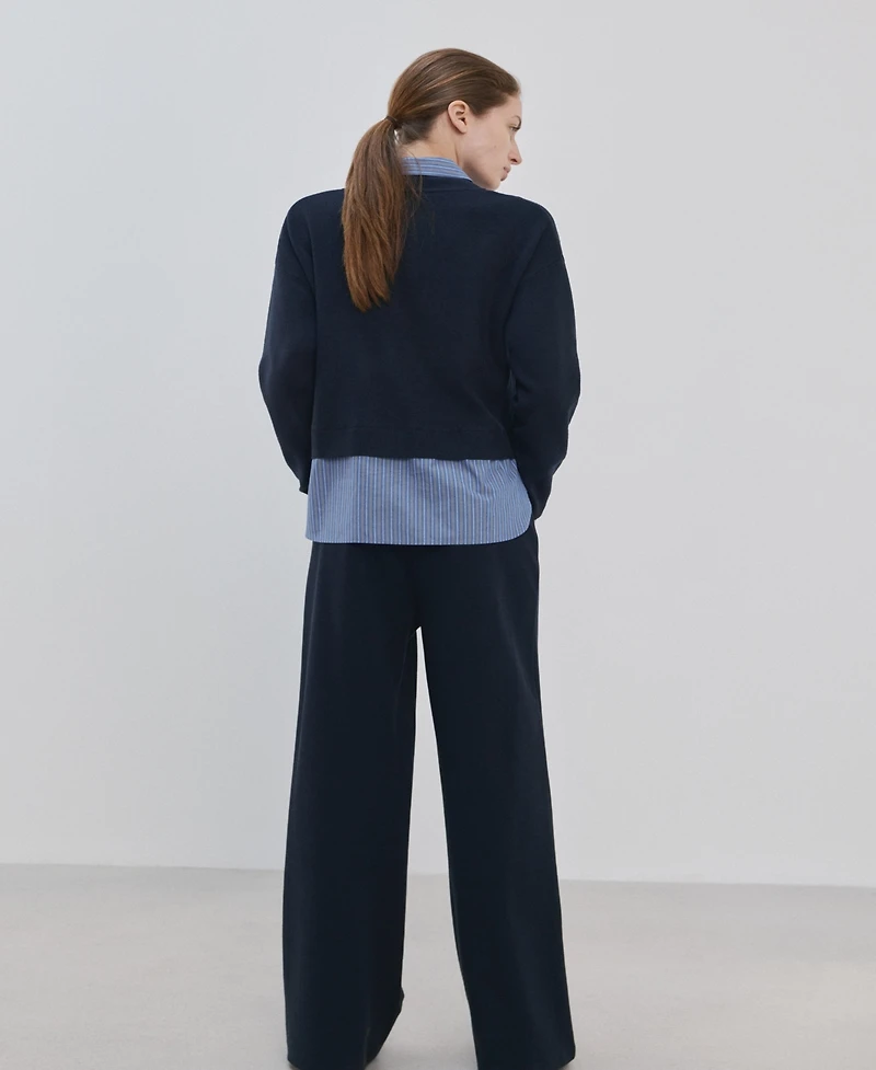 Mango Women's Combined Shirt Sweater