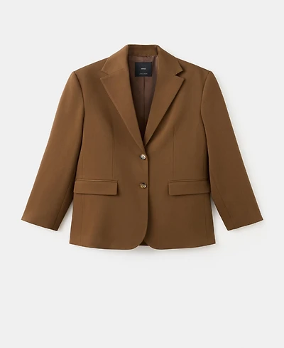 Mango Women's Flap Pockets Straight Blazer