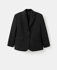 Mango Women's Flap Pockets Straight Blazer