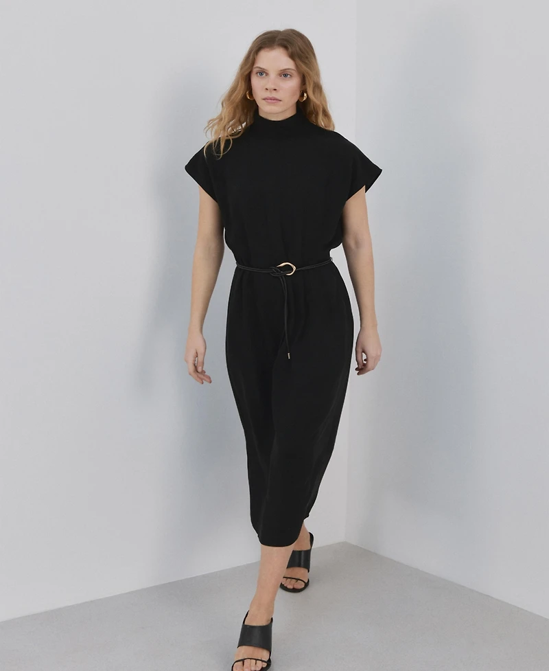 Mango Women's Lyocell Belt Dress