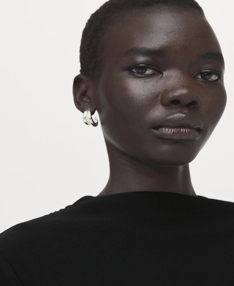 Mango Women's Ruched Midi Dress