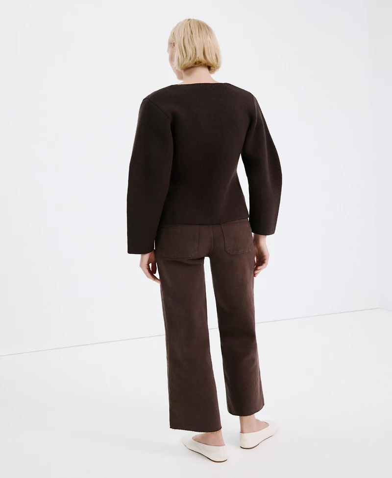 Mango Women's Catherin Culotte High-Rise Jeans