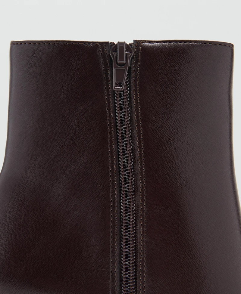 Mango Women's Block Heel Ankle Boots