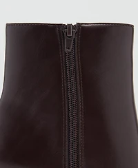 Mango Women's Block Heel Ankle Boots