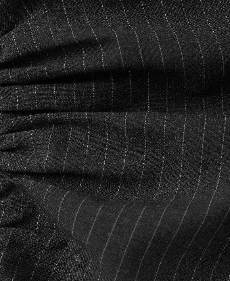 Mango Women's Cut-Out Pinstripe Dress