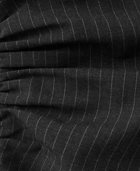 Mango Women's Cut-Out Pinstripe Dress