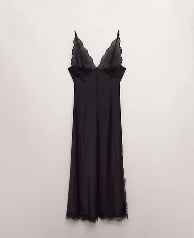 Mango Women's Slit Lace Dress