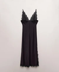 Mango Women's Slit Lace Dress