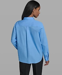 Karl Lagerfeld Paris Women's Collared Blouse