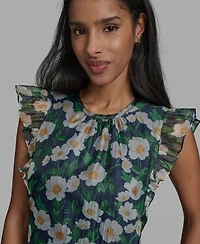 Karl Lagerfeld Paris Women's Crew Neck Top