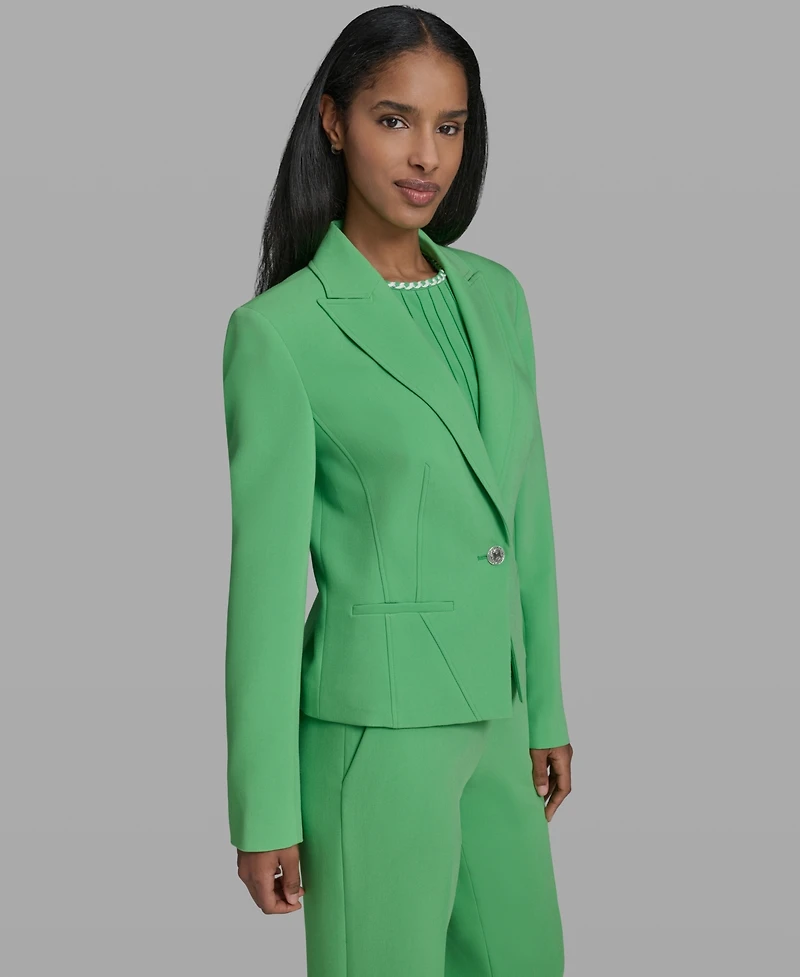 Karl Lagerfeld Paris Women's Notched-Lapel Collar Jacket