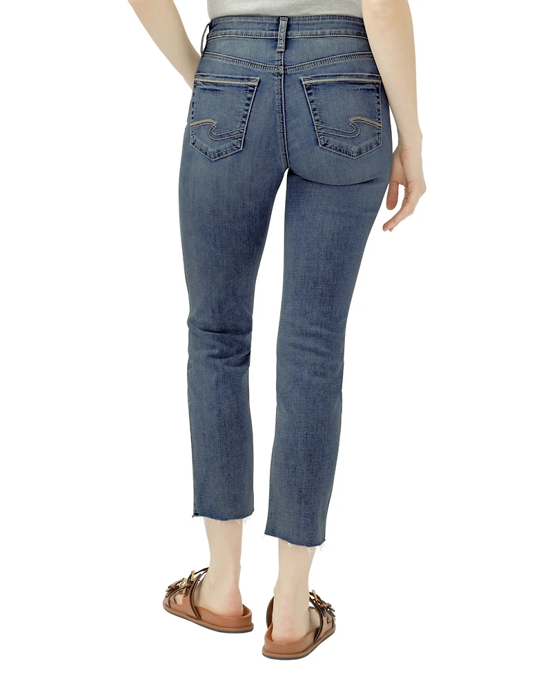 Silver Jeans Co. Women's Suki Mid-Rise Cropped Skinny
