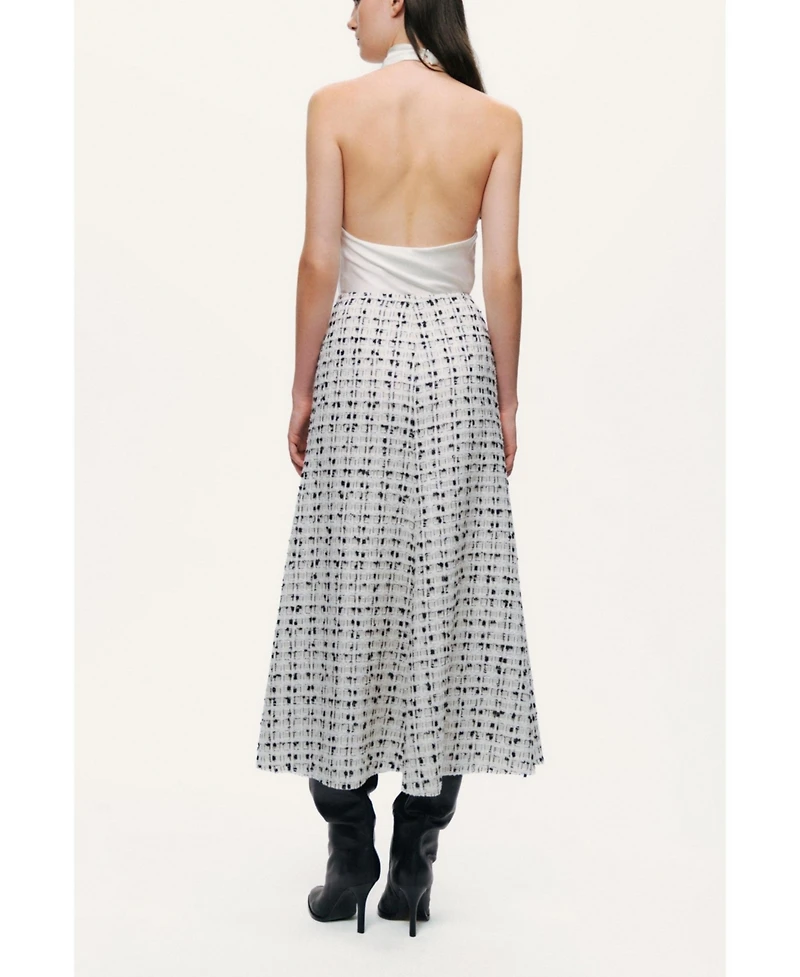 Nocturne Women's Patterned A-Line Midi Skirt