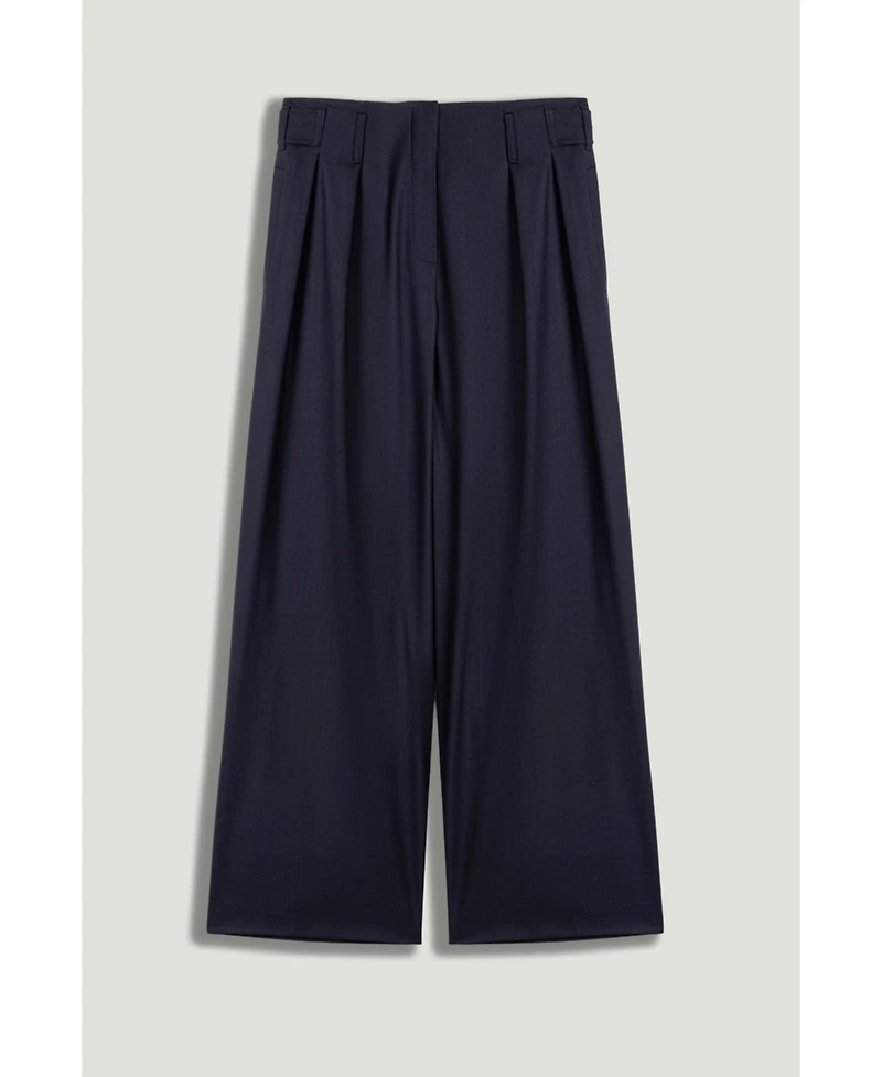 Nocturne Women's Pleated Tapered Crop Trousers