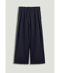Nocturne Women's Pleated Tapered Crop Trousers