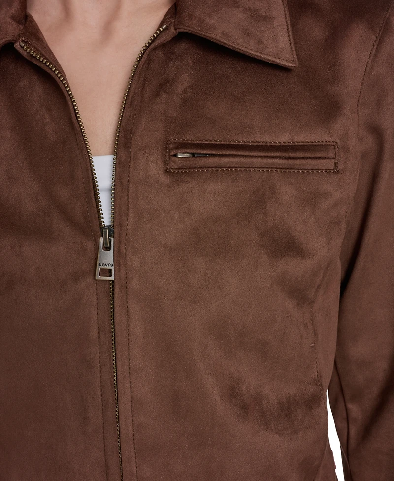 Levi's Women's Faux Suede Laydown Collar Jacket