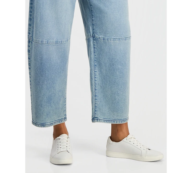 Style & Co Women's High-Rise Pull-On Barrel Jeans, Macy's Exclusive