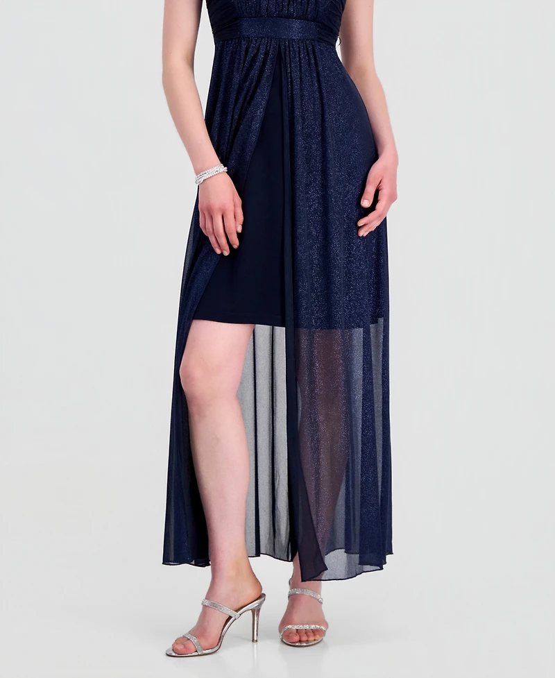 Connected Women's Sweetheart-Neck High-Low Cocktail Dress