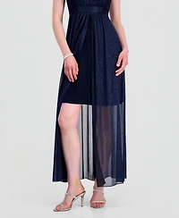 Connected Women's Sweetheart-Neck High-Low Cocktail Dress