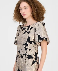 Connected Women's Jacquard Sheath Dress