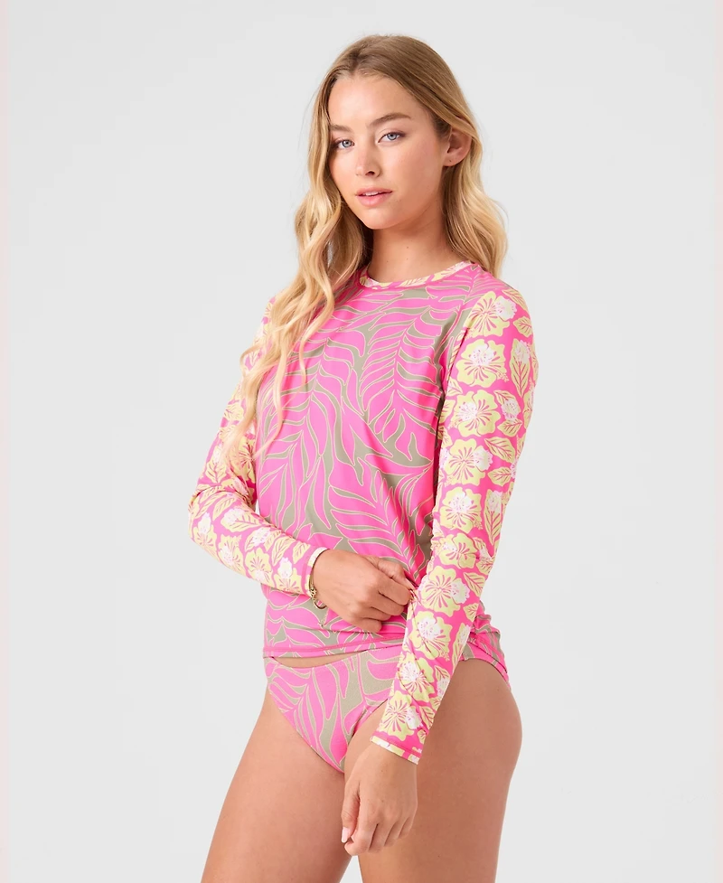 Roxy Women's Wild Sea Crewneck Rashguard