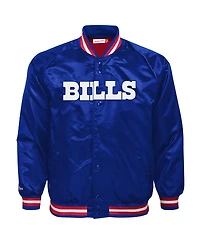 Mitchell & Ness Big Boys and Girls Royal Buffalo Bills Lightweight Full-Snap Satin Jacket