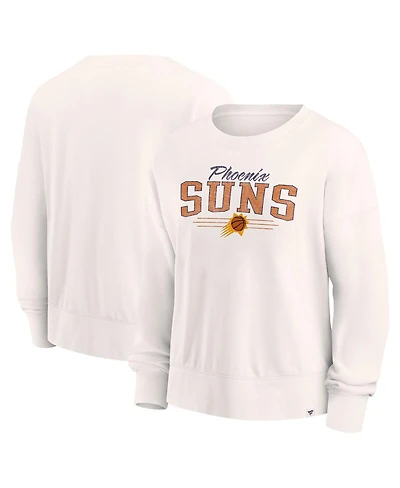 Fanatics Women's Cream Phoenix Suns Close the Game Pullover Sweatshirt