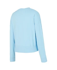 Concepts Sport Women's 2-Piece Light Blue Minnesota Timberwolves Elevation Tri-Blend Long Sleeve Top and Shorts Set