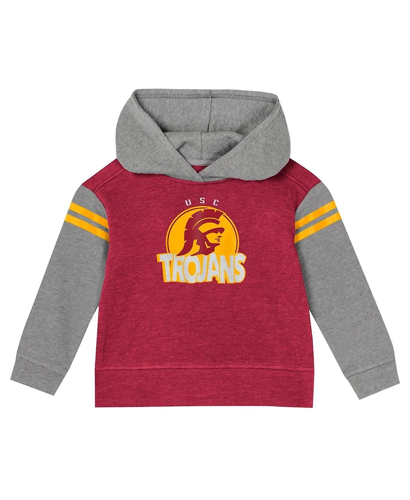 Outerstuff Girls Preschool 2-Piece Cardinal Usc Trojans Clubhouse Pullover Hoodie and Legging Set