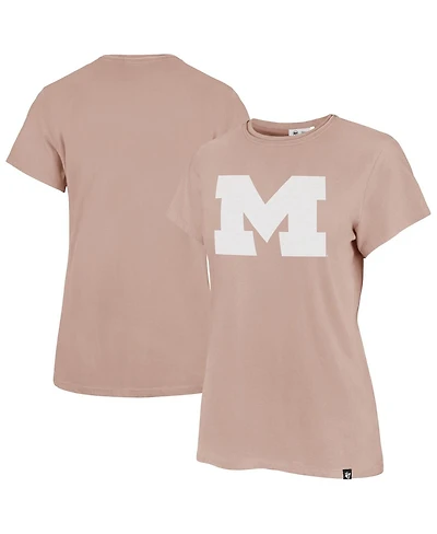 '47 Brand Women's Pink Michigan Wolverines Premier Frankie T-Shirt