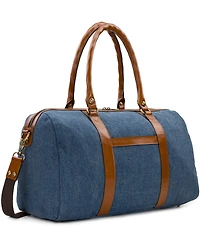 Patricia Nash Milano Extra-Large Denim Weekender Duffel Bag