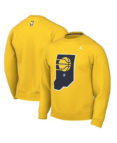 Jordan Men's Gold Indiana Pacers Statement Edition Sweatshirt