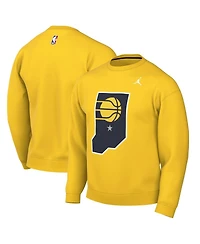 Jordan Men's Gold Indiana Pacers Statement Edition Sweatshirt