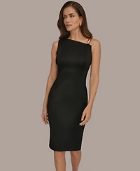 Donna Karan New York Women's Hardware-Trim Asymmetric Dress