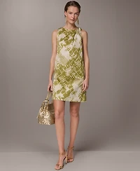 Donna Karan New York Women's Abstract Print Knee Length Dress