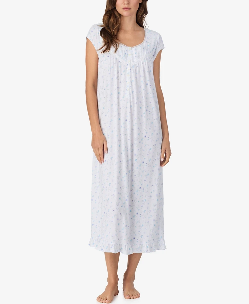 Eileen West Women's Cotton Cap Sleeve Ballet Nightgown