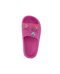 Bebe Girls' Eva Slide – Lightweight and Comfy Sandals with Fruit Charms