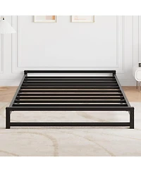 gaomon 6 Inch Size Metal Platform Bed Frame with Steel Slat Support, Mattress Foundation and No Box Spring Needed