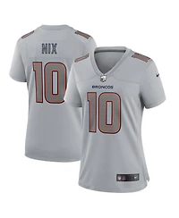 Nike Women's Bo Nix Gray Denver Broncos Fashion Atmosphere Fashion Game Jersey
