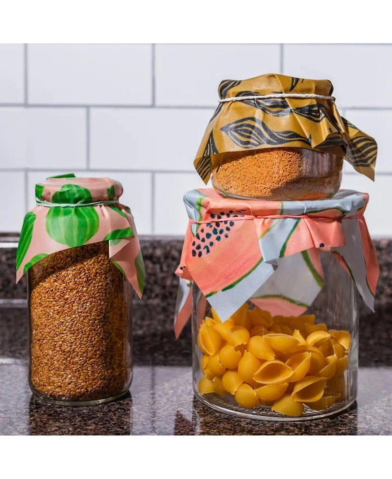 Beeswax Wrap In Fruit Print- 3 pack