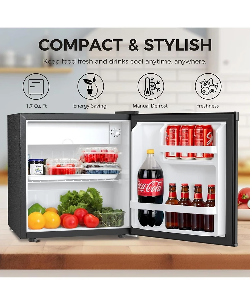 Antarctic Star 1.6 Cu. Ft. Compact Refrigerator with Chiller Compartment